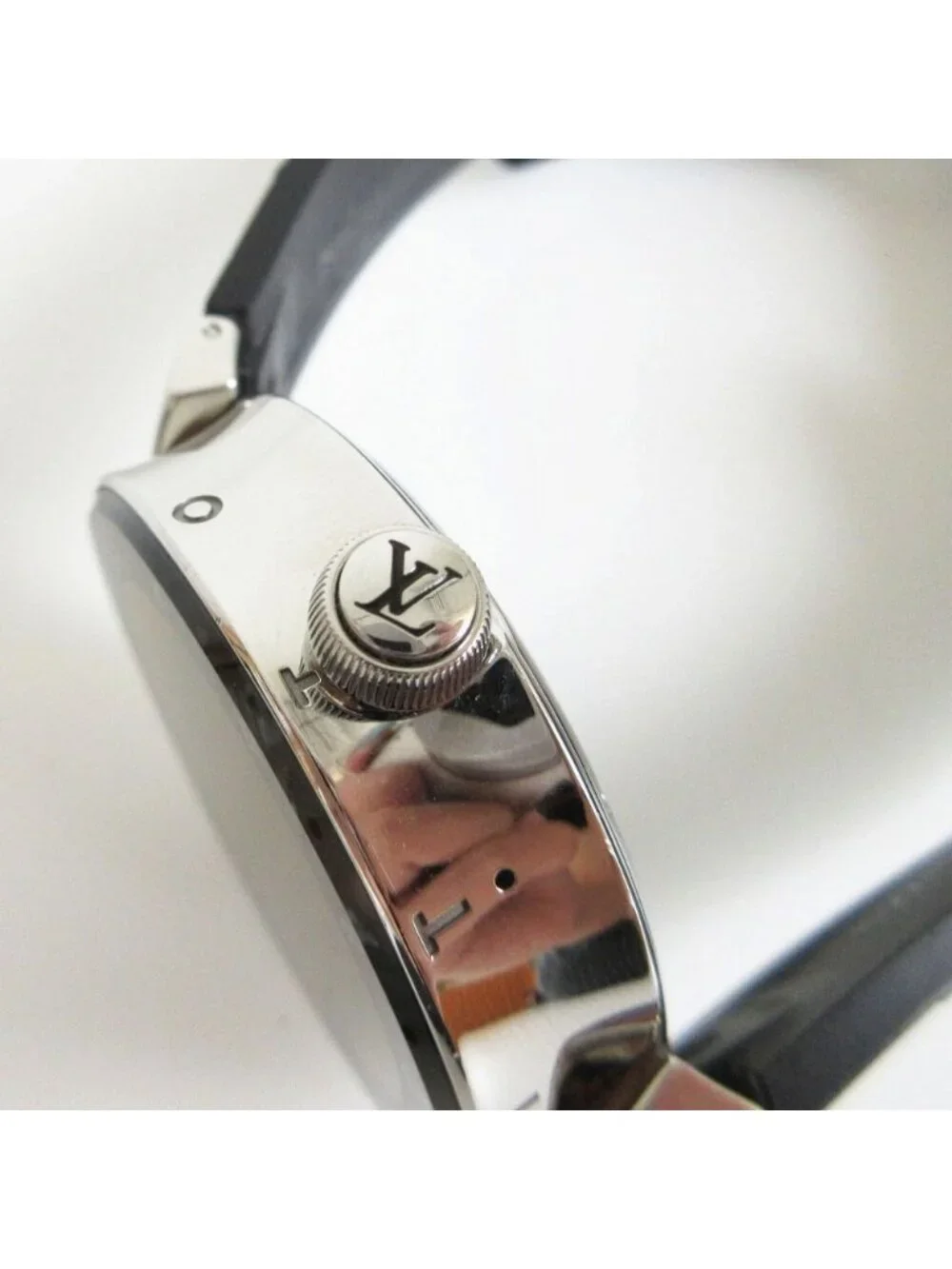 Louis Vuitton Watch Tambour Horizon Smart Quartz Damier Graphite Black